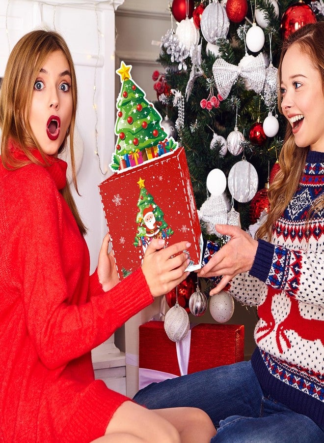 SNILOAW صندوق هدايا نقدي لعيد الميلاد، صندوق هدايا نقدي يمكنك صنعه بنفسك لعيد الميلاد، صندوق هدايا على شكل لفافة نقود، صندوق هدايا مفاجئ للوالدين والأحباء والأطفال والأصدقاء (2- عيد ميلاد سعيد) - Image 5